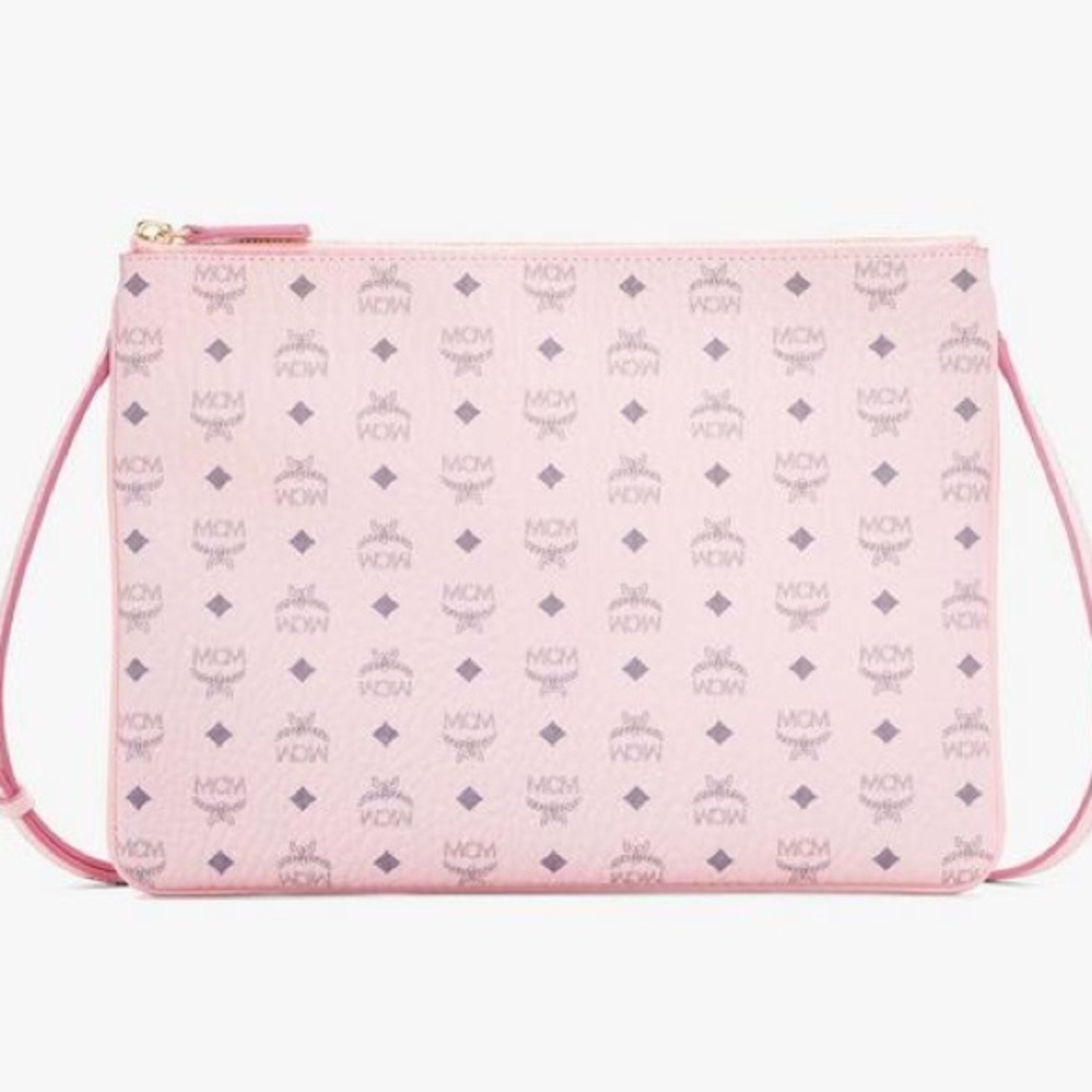 MCM Crossbody Pouch Visetos POWDER PINK